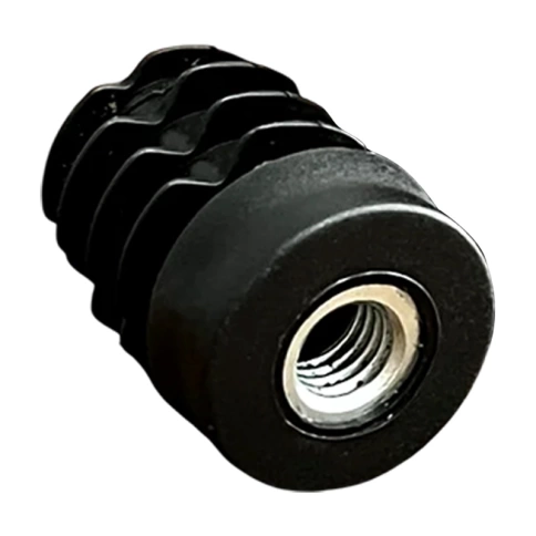 Заглушка для труб круглая d-18 мм с резьбой М6 фото 1