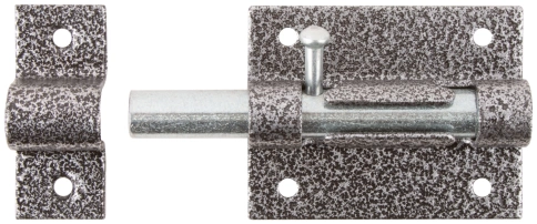 Засов накладной серебро фото 1