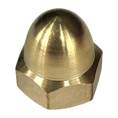 Гайка колпачковая М8 DIN 1587, латунная фото 1