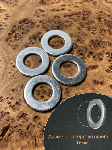 Шайба М16 оцинкованная DIN125 фото 3