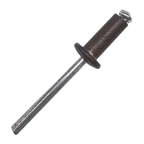 Заклепка вытяжная комбинированная 4х12 мм RAL8017 темно-коричневый фото 1