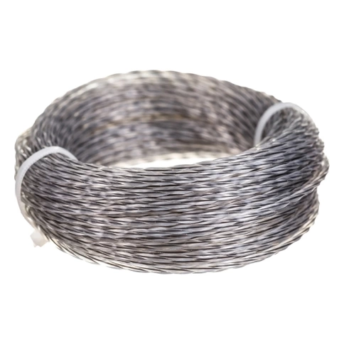 Леска для триммера витой квадрат с сердечником 2 мм V 15 м  VERTEX фото 2