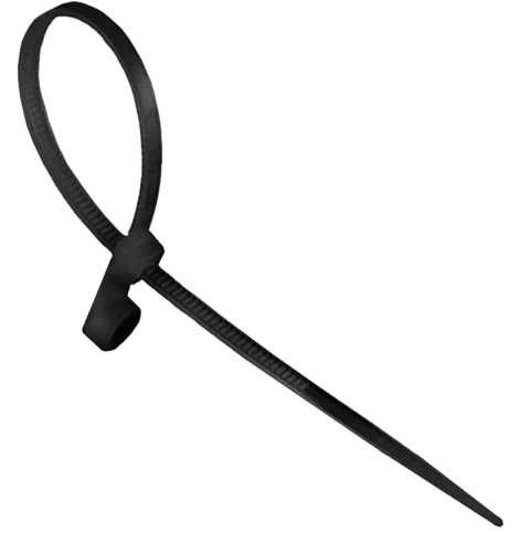 Хомут-стяжка кабельный с отверстием под винт 3х200 мм 100 шт. фото 2