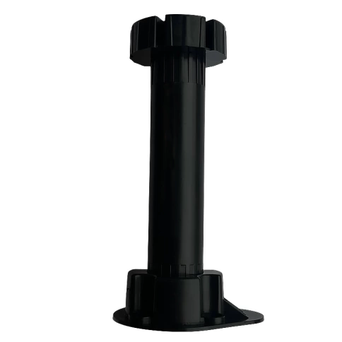 Ножка опора 140х170 мм регулируемая мебельная круглая пластмассовая фото 1