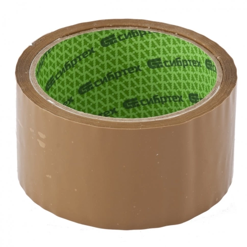 Лента клейкая 36мм х 40м, коричн. Сибртех фото 1