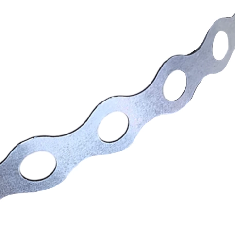 Лента перфорированная 12х0,55 УП волна 25 м, оцинкованная фото 1