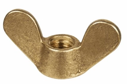 Гайка М4 латунная барашковая DIN315, 10 шт. фото 5