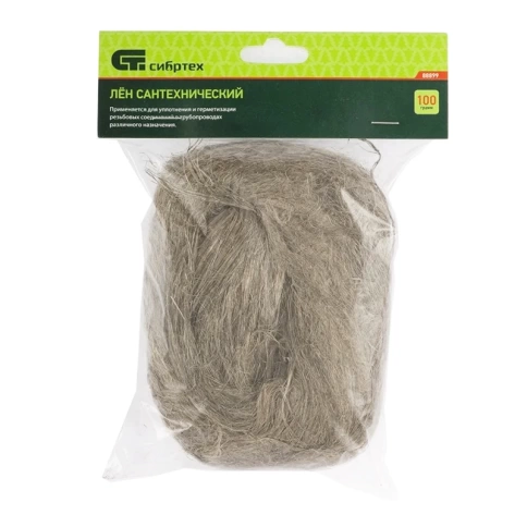 Лен сантехнический 100 г, Сибртех фото 1