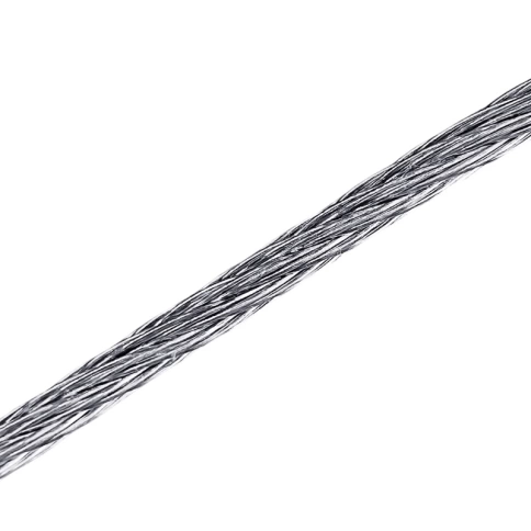 Трос стальной 6/8 с зажимами (4 шт.) ОЦ в оплетке, 30 м. фото 2