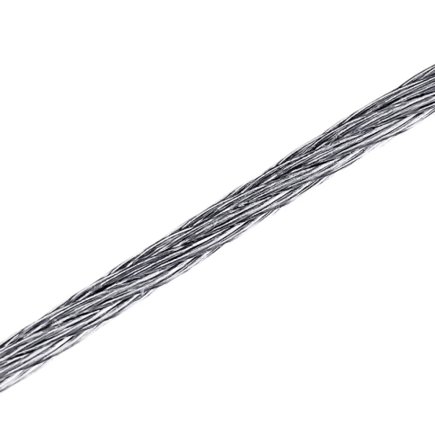 Трос стальной d5 с зажимами (4 шт.) ОЦ без оплетки, 20 м. фото 1