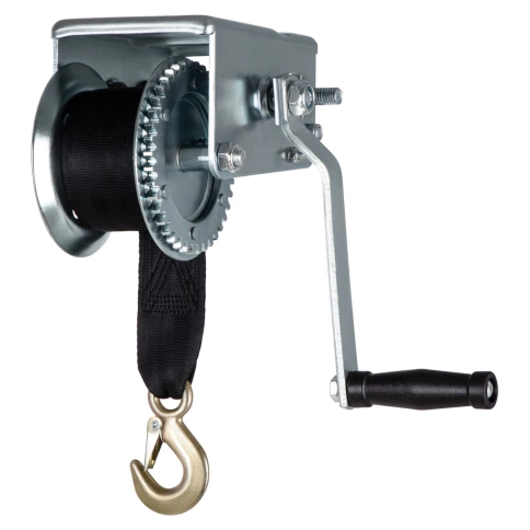 Лебедка шестеренчатая, тяга - 0,8 т., ленточная, Matrix фото 1