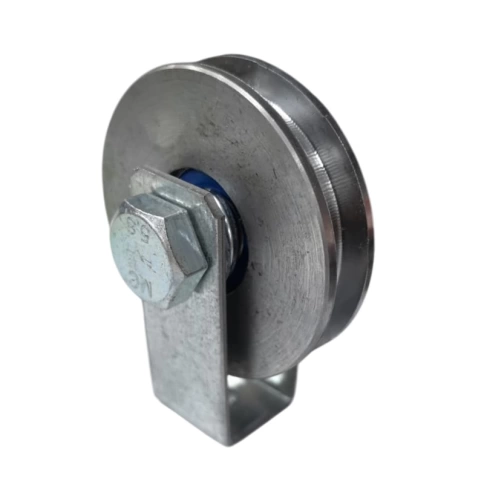 Ролик бельевой d65 мм Р1052 на платформе, металл фото 2