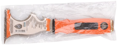 Шпатель-скребок, нержавеющая сталь, 2-К ручка, многофункц.8-в-1, 75 мм фото 3