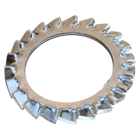 Шайба зубчатая М20 DIN 6798 тип А, оцинкованная фото 1