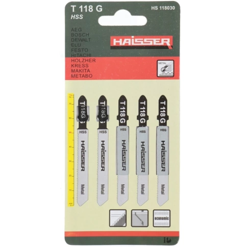 Пилки для лобзика по металлу Т118 G 5 шт. фото 1