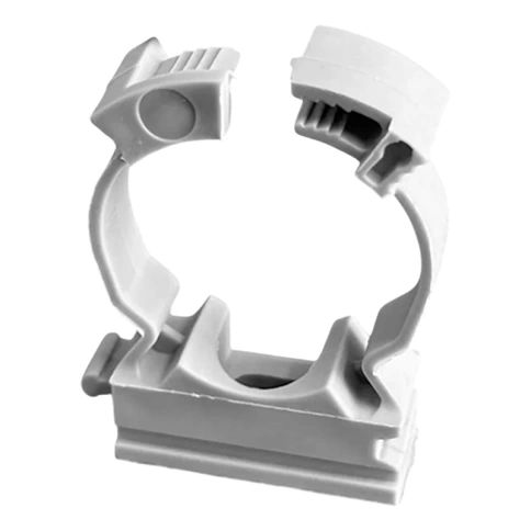 Крепеж-клипса для трубы с замком d32 мм фото 1