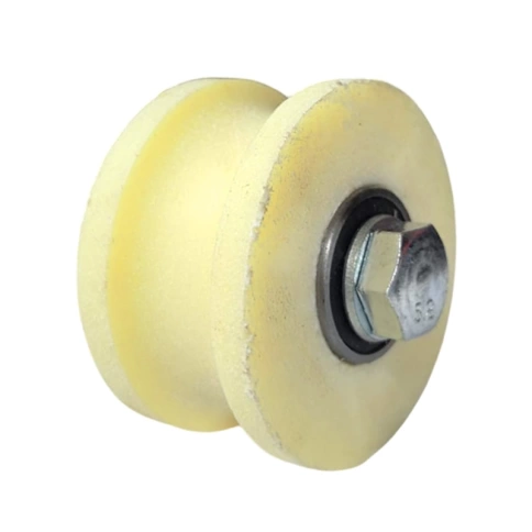 Ролик d70 мм Р2707 под трубу d3/4 d25 мм, капролон фото 1