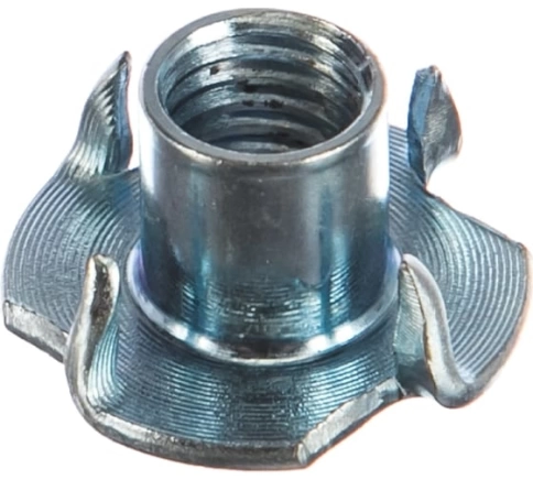 Гайка мебельная М6 крыльчатая врезная ОЦ DIN1624, 100 шт. фото 6