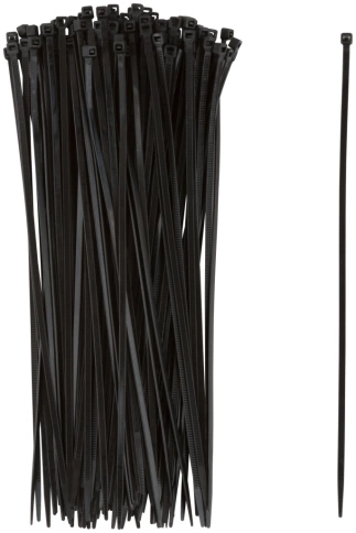 Хомуты пластиковые черные 300х5,0 мм 100 шт. Premium фото 1