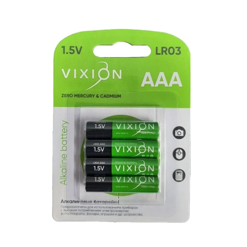 Батарейка алкалиновая LR03-AAA 4шт в упаковке фото 1