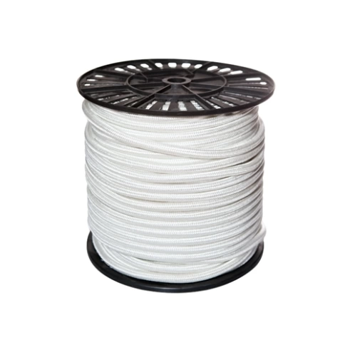 Канат ПП тросовой свивки 10 мм белый катушка фото 1