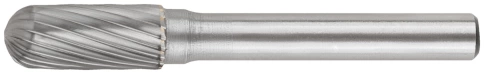 Шарошка карбидная штифт 6 мм цилиндрическая с закруглением Профи фото 1