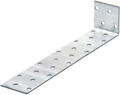 Крепежный анкерный уголок 80х120х80 мм, оцинкованный фото 1