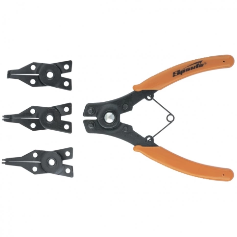 Съемник для внешних стопорных колец, с насадками универсальными 150 мм Sparta фото 1