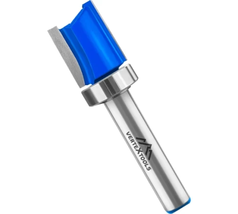 Фреза для выборки заподлицо с верхним подшипником DхHхL:16х20х60 мм хвостовик 8 мм фото 1