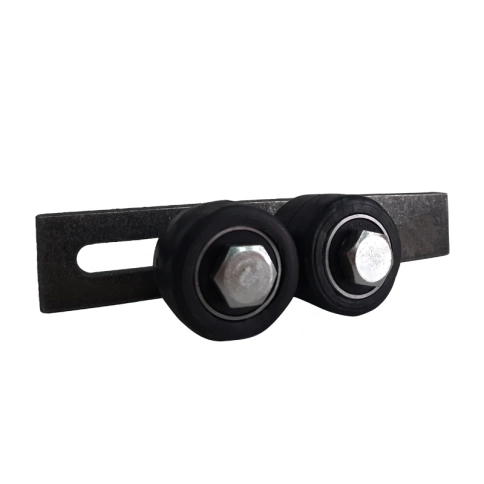 Комплект поддерживающих роликов d45 мм Р1109 на пластине, резина фото 1