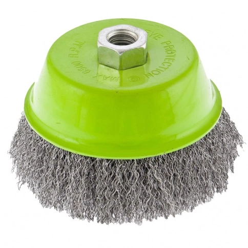 Щетка для УШМ "чашка", вит.проволока 0,3мм, 65 мм М14 Сибртех фото 1