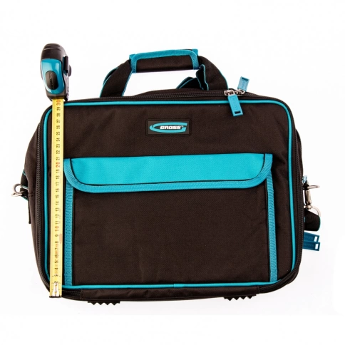 Сумка для инструмента Meister 400х170х300мм 31 карман, наплеч.рем.,отсек д/ноутб. Gross фото 6