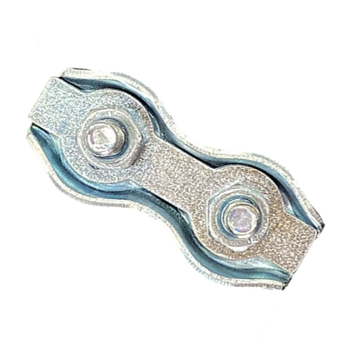 Соединитель троса двойной *3 оцинкованный DUPLEX фото 2