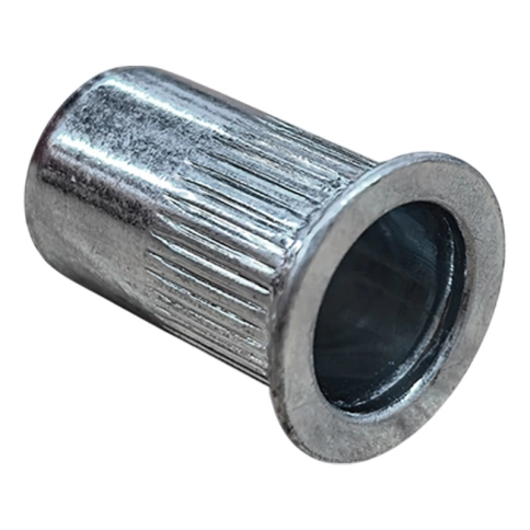 Заклепка с внутренней резьбой, потайной бортик М6х1,0х16 мм, белый цинк фото 1