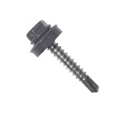 Саморез кровельный, графитовый серый RAL7024 фото 1