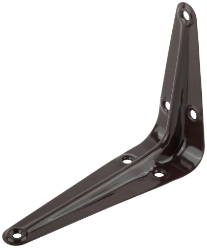 Уголок-кронштейн 75х100 мм (0,7 мм) коричневый фото 1