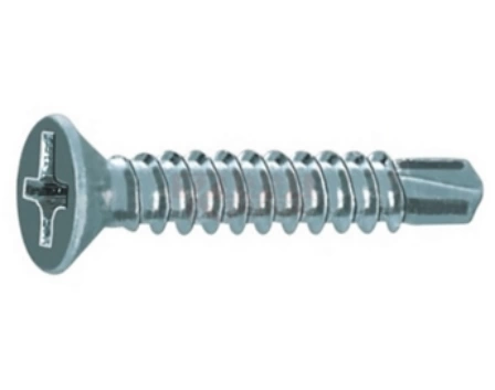 Саморез по металлу 4,8х70 со сверлом,потайной головкой крестообр.шпицем полной резьбой ОЦ DIN7504P фото 1