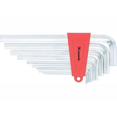 Набор ключей имбусовых HEX 2,0-12 мм CrV 9шт. удлинен., сатин.Matrix фото 1