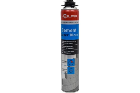 Клей-пена для газабетонных блоков Silfix Cement Super Blok 750 мл  фото 1
