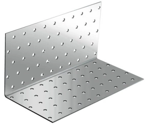 Крепежный уголок 130х130х100 мм, оцинкованный фото 1