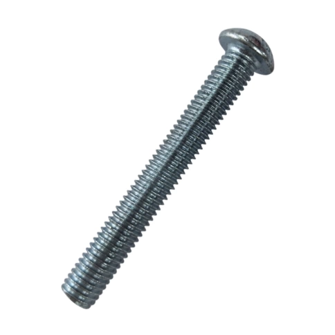 Винт с полукруглой головкой и внутр.шестигр. 8х60 мм ISO 7380-1 класс прочности 10.9, оцинкованный фото 1