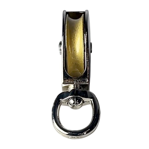 Блок одинарный, шкив металлический М15 оцинкованный фото 2