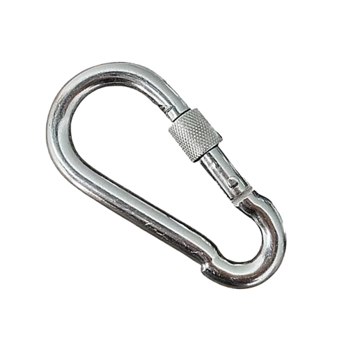 Карабин c фиксатором *6 оцинкованный DIN 5299 D фото 2