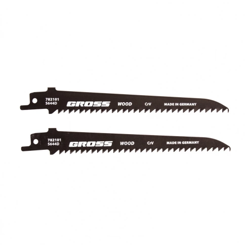 Полотна для пилы сабельной по дереву, 130/4,2 мм 4011-S644D фигурн. рез. 2шт Gross фото 1