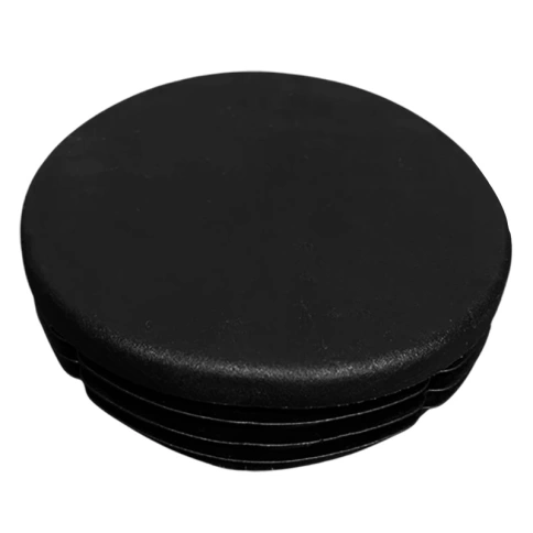 Заглушка для труб круглая d-45 мм, черная фото 1