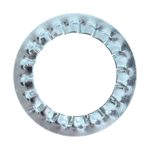 Шайба зубчатая М10 DIN 6798 тип J, оцинкованная фото 2