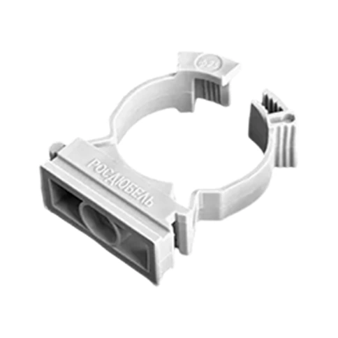 Крепеж-клипса для трубы с замком d16 мм фото 2