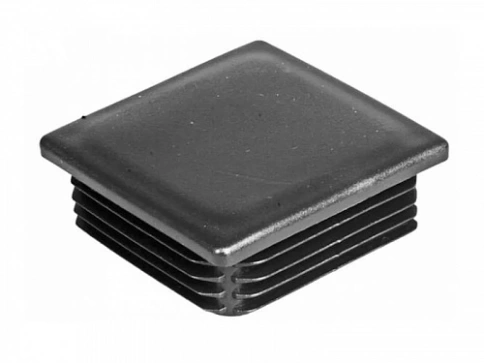 Заглушка для труб квадратная 50х50 мм черная, 50 шт. фото 5