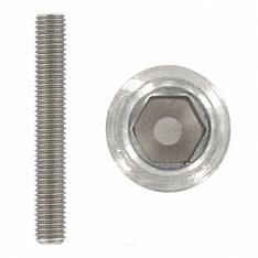 Винт установочный с внутренним шестигранником нержавеющий 6х20 DIN913 А2 тупой конец фото 1