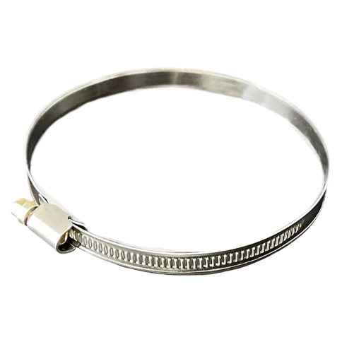 Хомут червячный 180-200/9 мм, оцинкованная сталь W1 фото 1